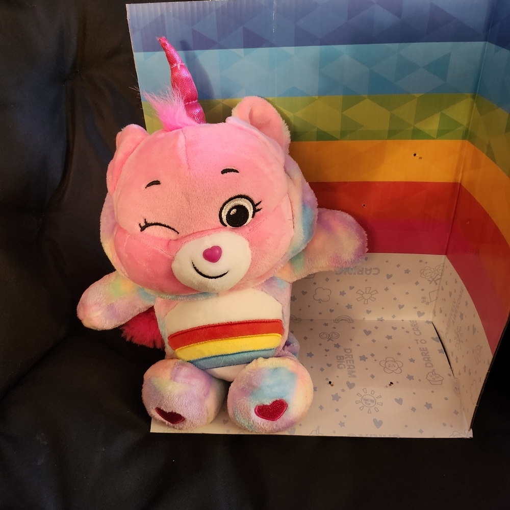 Care Bears cheer Unicorn, brand new